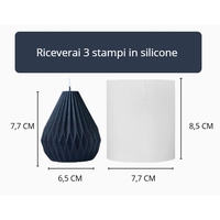 SC ECOMMERCE Set aus 3 Konischen Kunstkerzenformen Wiederverwendbare DIY-Kerzensets für Wachsmodellierung WE-N96B-OTQV