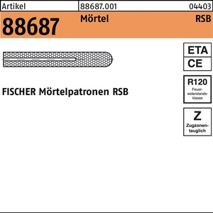 Cartucho de Mortero Fischer R 88687 RSB 16 E, Paquete de 10 Piezas para Anclajes de Hormigón - Product Image 1