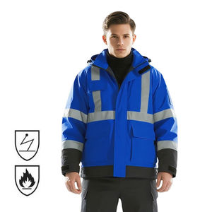 2025 <b>Winter</b> High Quality Fireproof Breathable Electrician <b>Workwear</b> Oil Gas Welder Suit Industrial Work Hi Visibility - Product Image 4