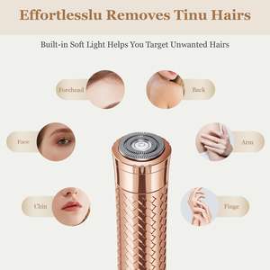 Afeitadora Eléctrica Recargable e Indolora para Mujer, Dispositivo de Depilación Facial con Brazos para Labios, Rostro y Vello Fino - Product Image 6