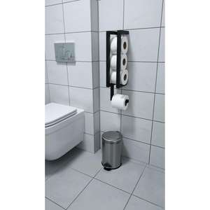 Moderno Portarrollos de Papel Higiénico Rectangular de Metal Negro Ecológico para Montar en la Pared para Uso en Hoteles y Hospitales - Product Image 2