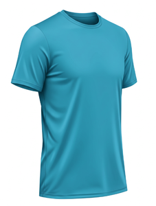 Lot de 5 T-shirts Homme Manches Courtes Printemps-Automne en Coton Polyester Tricoté Couleur Unie Écologique Séchage Rapide Respirant 220g Vierge - Product Image 3