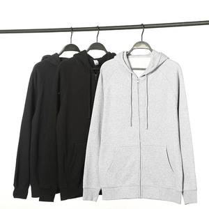 เสื้อฮู้ดดี้ผู้ชายคุณภาพสูง 500 GSM หนานุ่ม ทรงโอเวอร์ไซส์ ผ้าฝ้าย 100% รับสกรีนโลโก้ ซิปหนา แบบเรียบ สำหรับฤดูหนาว - Product Image 1