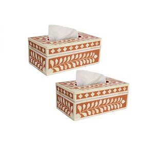 Caja de pañuelos de madera y nácar con la caja de servilletas de tamaño personalizado de la más alta calidad para accesorios de mesa - Product Image 1