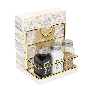 ที่ใส่ผ้าเช็ดปากที่เก็บของโลหะแคดดี้เครื่องจ่ายผ้าเช็ดปากที่ทันสมัยสำหรับโต๊ะเคาน์เตอร์ห้องครัวไม่รวมที่เขย่า - Product Image 1