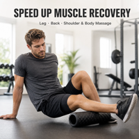 Rouleau de massage en mousse ABS pliable et réglable avec points de pression détachables pour la récupération musculaire, le yoga et l'entraînement physique