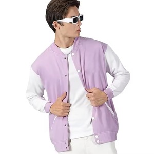 Veste universitaire pour homme avec manches en cuir Vestes d'hiver d'automne pour homme Broderie Patch logo Prêt à expédier Veste d'hiver pour homme - Product Image 1