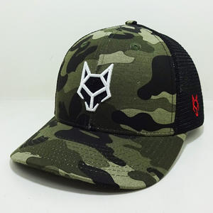Personalizado Animal 3D bordado Logo Camo Trucker Hat Tag cierres con malla trasera Vietnam hecho gorras para hombres mujeres al aire libre Casual L1 - Product Image 2