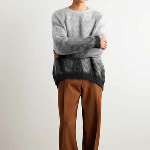 Chandails en mohair pour hommes les plus vendus en gros personnalisé nouveau design pull en mohair d'hiver respirant à manches longues col rond surdimensionné - Product Image 1