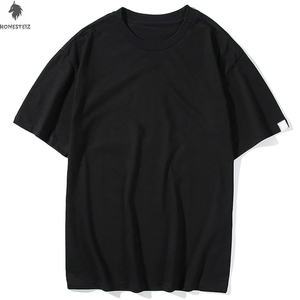 เสื้อยืดคอกลมสำหรับผู้ชายผ้าคอตตอน100% แห้งเร็วพร้อมเทคนิคการย้อมสีพื้นคุณภาพสูงสำหรับผู้ใหญ่ - Product Image 1