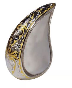 Urna en forma de lágrima grabada en metal fundido, urna en forma de lágrima grabada en metal para venta al por mayor, directa de fábrica, precios baratos, urnas en forma de lágrima de diseñador - Product Image 3