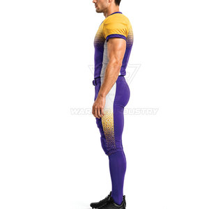 Uniforme de Fútbol Americano Estilo Jersey Atlético Ligero y Pantalones Acolchados Flexibles Diseñados para Velocidad y Rendimiento - Product Image 6