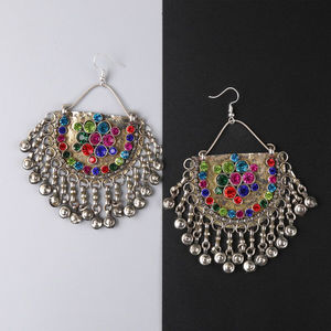 ชุดเครื่องประดับทำมือคุณภาพสูง แนวโน้มใหม่ปี 2024-25 ชุดเครื่องประดับอัฟกันหลากสี สร้อยข้อมือ กำไล สร้อยคอ - Product Image 4