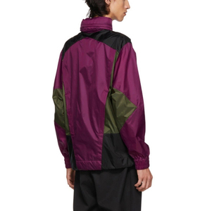 Chaqueta Cortavientos Impermeable de Tallas Grandes con Capucha, Estilo Casual de Verano, Bloques de Color, Cremallera y Transpirable - Product Image 2