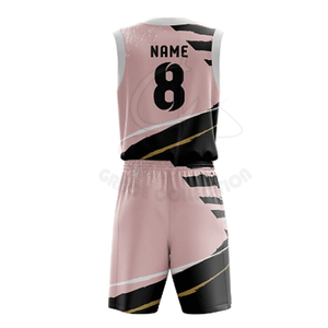 ชุดเครื่องแบบบาสเก็ตบอลพิมพ์ลายแขนสั้นโลโก้พิเศษพิมพ์ลายบาสเก็ตบอล - Product Image 3