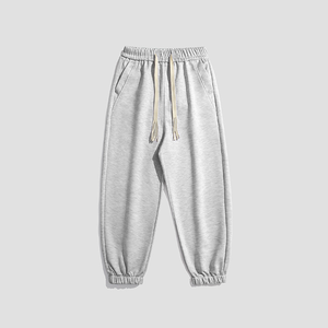 Men's High Street Style 100% Cotton Eco-Friendly Breathable Anti-Pilling Joggers Casual Mid Waist Flared Sweatpants <b>Pants</b> - Product Image 2