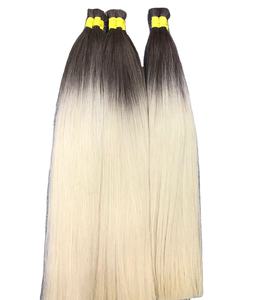 Venta caliente para Mix Rubio Virgen Paquetes de cabello humano vietnamita Mejor calidad Máquina recta Extensiones de trama doble 100g - Product Image 1