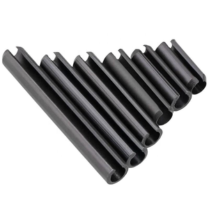 Goupille élastique cylindrique DIN1481 en acier au carbone de qualité supérieure, noire, à fente, à ressort - Product Image 1