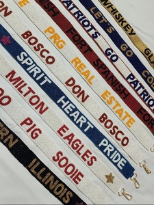 Handmade Nickel Beaded <b>Strap</b> Adjustable Shoulder Crossbody Bag <b>Strap</b> Replacement Decorative Beads Gold <b>Clips</b> for Purse CRAFTS - Product Image 5