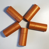 1 oz /30ml Tube en carton kraft rond en papier kraft Boîte d'emballage compte-gouttes en verre pour bouteille d'huile essentielle