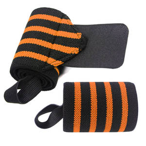 Muñequeras Deportivas Negras Personalizadas 2026, Transpirables, Elásticas, de Poliéster Ajustable, para Levantamiento de Pesas, Multitalla - Product Image 1