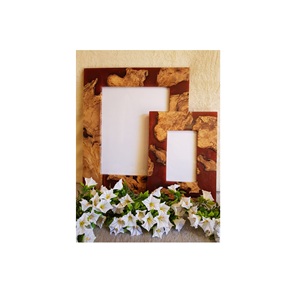 Mother of <b>Pearl</b> Customizable <b>Photo</b> <b>Frame</b> with Shell Inlaid Design and Customized Logo for Classic Decor Settings - Product Image 1