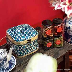 Wholesale Bamboo <b>Cake</b> <b>Storage</b> Basket with Lid - Elegant Design for Lunar New Year Celebration Gift <b>Box</b> - Product Image 5