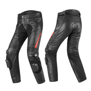 Pantalones de Motocicleta de Cuero Genuino al por Mayor, Talla Grande, Hechos a Medida, con Protección de Motocross, Impermeables y Transpirables - Product Image 1