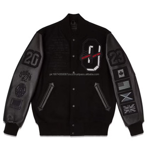 Wholesale Factory Custom Women's 100% Wool Chenille Embroidery Letterman Baseball Varsity Jacket Streetwear Style for <b>men</b> - Product Image 1
