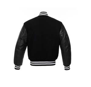 Veste d'hiver de haute qualité, veste de baseball varsity sur mesure avec tissu en toile enduite pour hommes, logo personnalisé OEM - Product Image 5