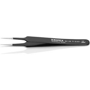 Pinzas de precisión de 110 mm, rectas, de acero inoxidable, antimagnéticas y conductoras de electricidad, de KNIPEX - Product Image 4