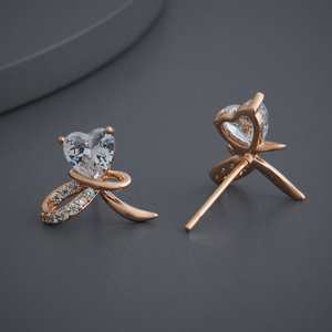 Trendy Vintage Religious <b>Stud</b> Hoop Earrings 183978 Heart-shaped Zinc Alloy Pearl Stainless Steel <b>Titanium</b> Copper for Parties - Product Image 4