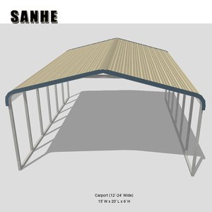 Bán Carport Kim Loại Bền Craigslist Ống Vuông Mạ Kẽm Đôi Cho Carports - Product Image 6
