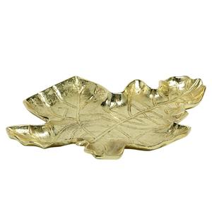 อลูมิเนียมตกแต่งถาดเสิร์ฟใบไม้มาตรฐานบ้านหรูหราและโรงแรมตกแต่งโต๊ะออกแบบที่ไม่ซ้ําใคร - Product Image 5