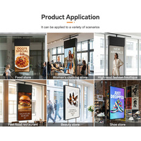 Affichage numérique double face pour hypermarché, 36,3 pouces, 1216x2160, Android 13, panneau d'affichage personnalisé
