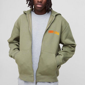 Nouveau sweat-shirt à capuche zippé sur mesure sweat-shirt à capuche et sweat-shirt chaud et épais avec logo imprimé bouffant personnalisé nouvel arrivage - Product Image 4