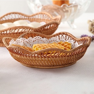 Multi-Purpose <b>Bamboo</b> Storage Basket with Handles for Handicrafts - Product Image 5