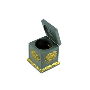 Brûleur d'encens religieux en laiton de style boîte avec design personnalisé, durable et naturel pour une utilisation en diffuseur d'aromathérapie - Product Image 5