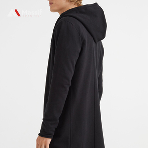 Sudadera con capucha de algodón de talla grande de alta calidad con bolsillos Impresión de lavado ácido personalizada Temporada de otoño Teñido liso - Product Image 3