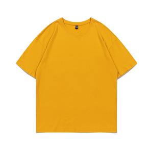 Haute qualité 200gsm coton épais logo personnalisé T-shirt à manches courtes tenue décontracté hommes et femmes T-shirt pour hommes et femmes - Product Image 6