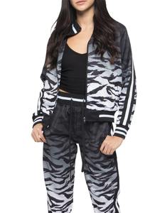 Saison des femmes 2025 Gradient Tiger Stripe Survêtement Skinny Sexy Survêtements pour femmes Survêtements rayés Coton - Product Image 1