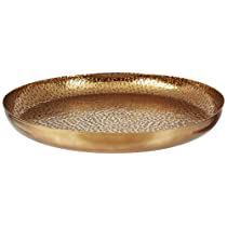 Bandeja de Servicio Grande y Duradera de Latón, Perfecta para Servir Invitados Durante Eventos Especiales y Cenas Formales - Product Image 4