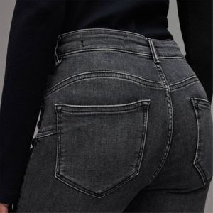 Nueva fábrica de moda al por mayor pantalones vaqueros ajustados de marca pantalones de talla grande vaqueros rectos de mujer - Product Image 5