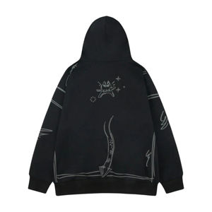 เสื้อฮู้ดดี้ผู้ชายผ้าฝ้ายหนา 100% ปักโลโก้ตามสั่ง ผ้าฟลีซทรงโอเวอร์ไซส์ เป็นมิตรกับสิ่งแวดล้อม ระบายอากาศได้ดี คุณภาพสูง - Product Image 1