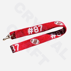 Correa de Bolso con Cuentas Hechas a Mano AOII con Cuentas de Semillas Blancas y Doradas Personalizadas, Accesorios para Bolsos, Piezas Especiales para Bolsos - Product Image 3