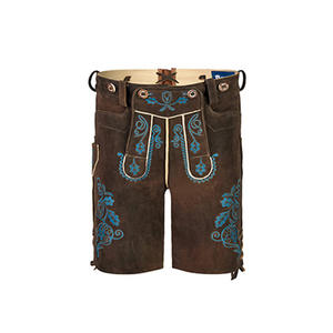 High Quality Men's Customized Material Knee Length Bavarian Casual Eco-Friendly <b>Shorts</b> Soft Plain Mid Waist <b>Zipper</b> Fly Quick Dry - Product Image 4