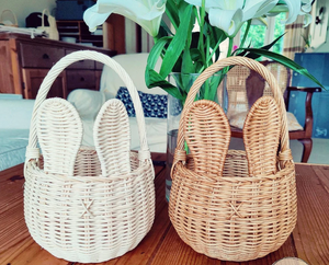 Panier d'oreilles de lapin tissé en rotin Lac Viet de haute qualité pour les vacances de Pâques et du Nouvel An fabriqué au Vietnam - Product Image 3