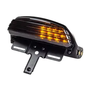 Motorcycle Rear Tri-Bar Fender LED Tail Brake Lights For Harley Softail FXST FXSTB FXSTC FXSTS C