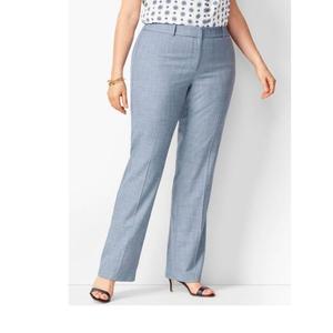 Pantalon gris élastique à taille haute et devant plat, style palazzo formel, inspiré de l'automne, écologique, pour femmes grandes tailles, design personnalisé - Product Image 4