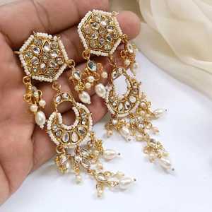 Luxueux violet bleu zircon cubique Style mexicain bijoux artificiels avancés artificiels boucles d'oreilles pour les femmes fête - Product Image 4